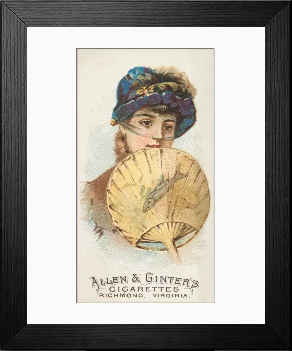 Framed Print : Plate 29, from the Fans of the Period series (N7) for Allen & Framed Print : Plate 29, from the Fans of the Period series (N7) for Allen &