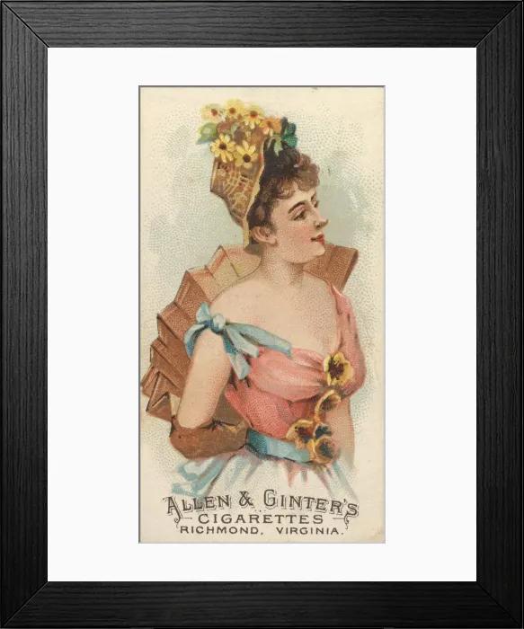 Framed Print : Plate 31, from the Fans of the Period series (N7) for Allen & Framed Print : Plate 31, from the Fans of the Period series (N7) for Allen &