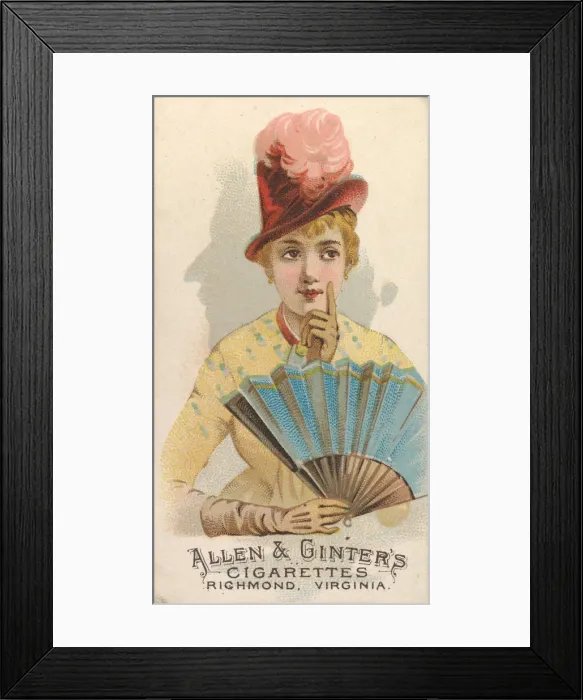 Framed Print : Plate 32, from the Fans of the Period series (N7) for Allen & Framed Print : Plate 32, from the Fans of the Period series (N7) for Allen &