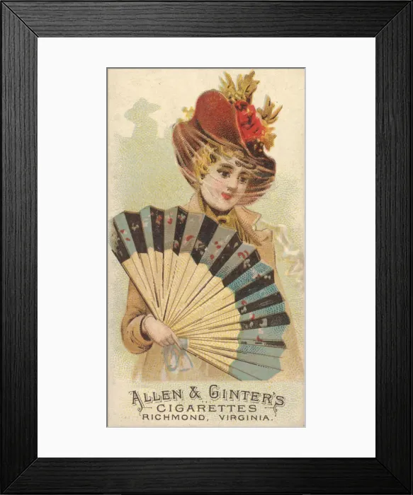 Framed Print : Plate 33, from the Fans of the Period series (N7) for Allen & Framed Print : Plate 33, from the Fans of the Period series (N7) for Allen &
