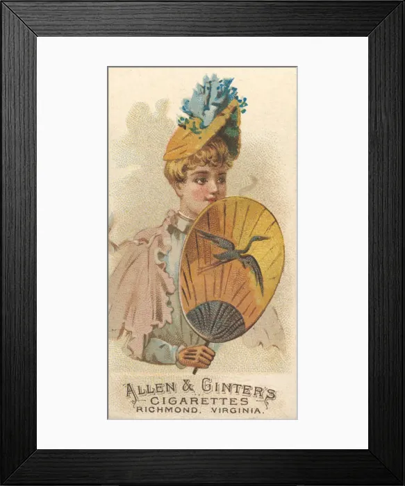 Framed Print : Plate 36, from the Fans of the Period series (N7) for Allen & Framed Print : Plate 36, from the Fans of the Period series (N7) for Allen &