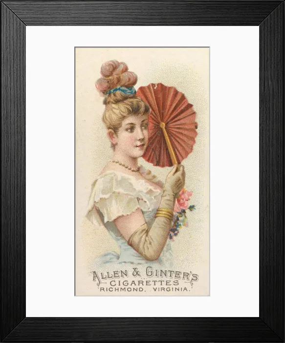 Framed Print : Plate 37, from the Fans of the Period series (N7) for Allen & Framed Print : Plate 37, from the Fans of the Period series (N7) for Allen &