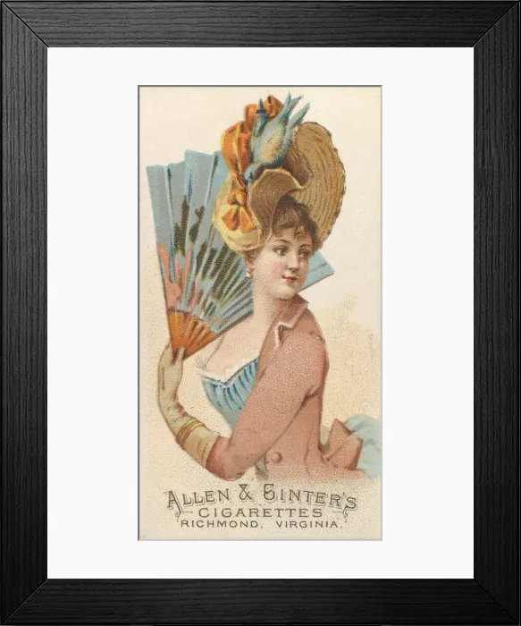 Framed Print : Plate 38, from the Fans of the Period series (N7) for Allen & Framed Print : Plate 38, from the Fans of the Period series (N7) for Allen &
