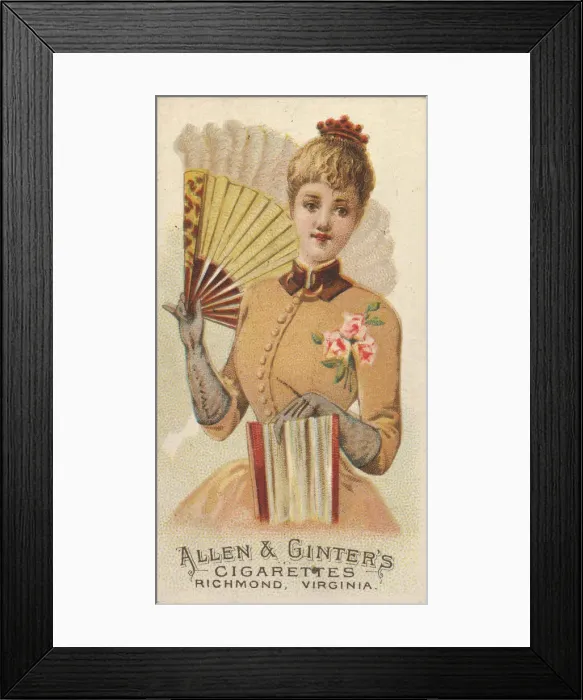 Framed Print : Plate 41, from the Fans of the Period series (N7) for Allen & Framed Print : Plate 41, from the Fans of the Period series (N7) for Allen &