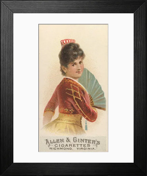 Framed Print : Plate 44, from the Fans of the Period series (N7) for Allen & Framed Print : Plate 44, from the Fans of the Period series (N7) for Allen &