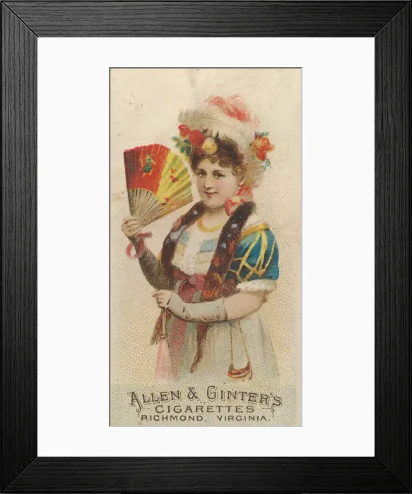 Framed Print : Plate 46, from the Fans of the Period series (N7) for Allen & Framed Print : Plate 46, from the Fans of the Period series (N7) for Allen &