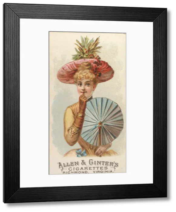 Framed Print : Plate 48, from the Fans of the Period series (N7) for Allen & Framed Print : Plate 48, from the Fans of the Period series (N7) for Allen &
