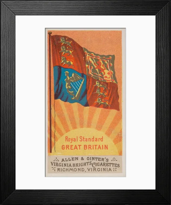 Framed Print : Royal Standard, Great Britain, from Flags of All Nations Framed Print : Royal Standard, Great Britain, from Flags of All Nations
