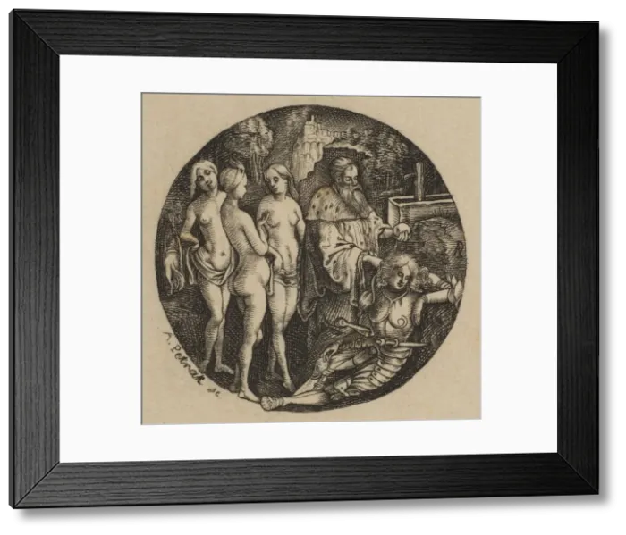 Framed Print : Judgment of Paris, 19th century. Creator: Alois Petrak Framed Print : Judgment of Paris, 19th century. Creator: Alois Petrak