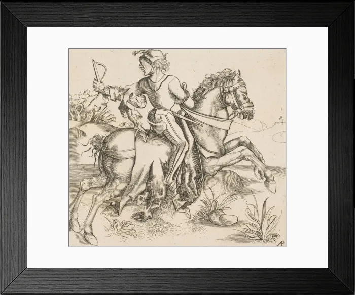 Framed Print : The Great Courier (copy), 19th century. Creator: Alois Petrak Framed Print : The Great Courier (copy), 19th century. Creator: Alois Petrak