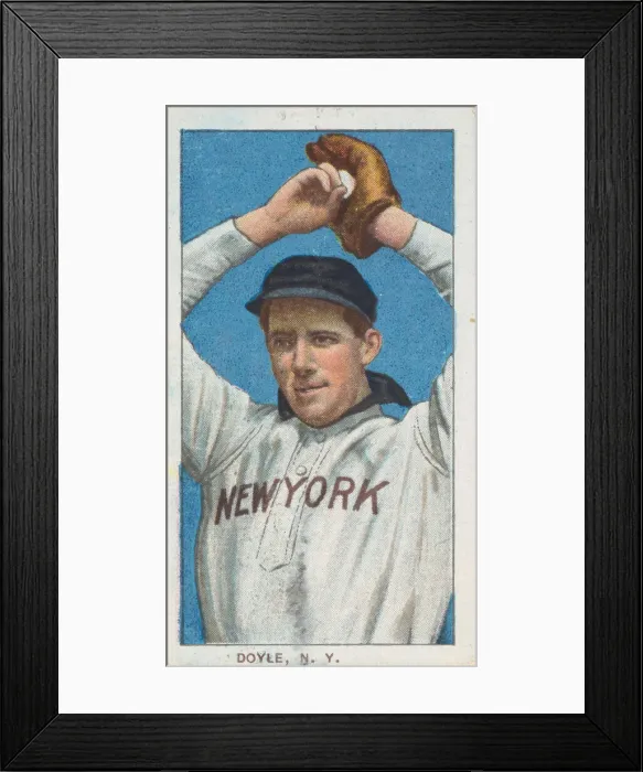 Framed Print : Doyle, New York, American League, from the White Border series (T206) for the American Framed Print : Doyle, New York, American League, from the White Border series (T206) for the American