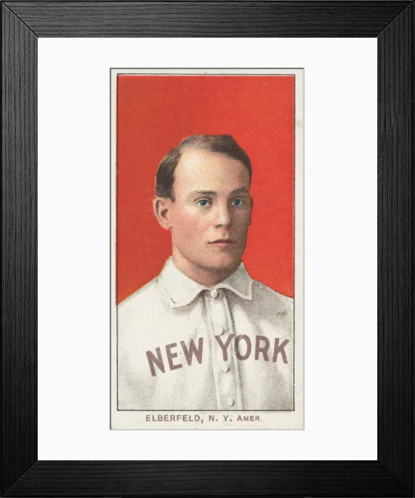 Framed Print : Elberfeld, New York, American League, from the White Border series (T206) for the Ameri Framed Print : Elberfeld, New York, American League, from the White Border series (T206) for the Ameri