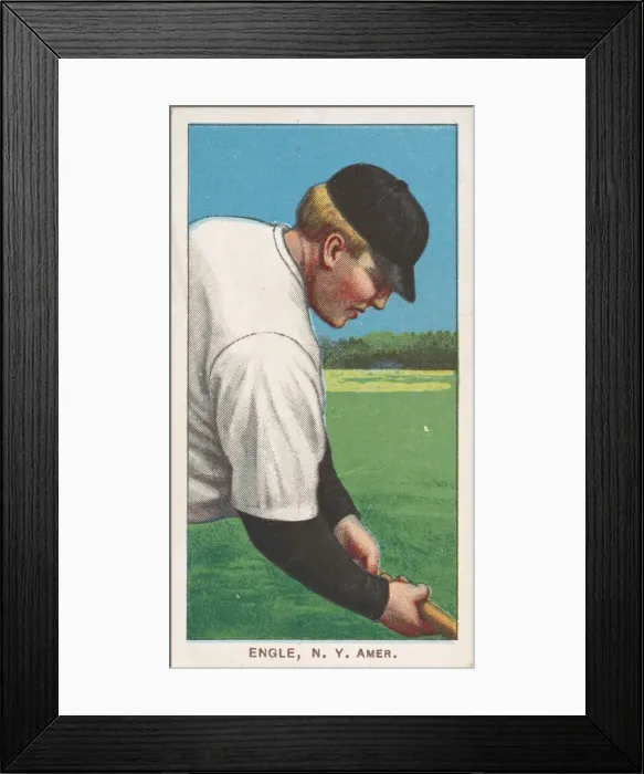 Framed Print : Engle, New York, American League, from the White Border series (T206) for the American Framed Print : Engle, New York, American League, from the White Border series (T206) for the American