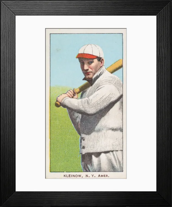 Framed Print : Kleinow, New York, American League, from the White Border series (T206) for the America Framed Print : Kleinow, New York, American League, from the White Border series (T206) for the America