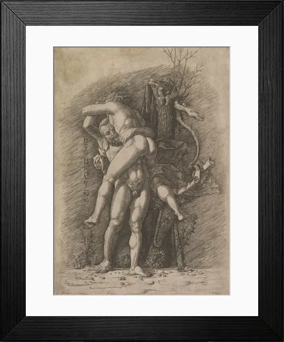 Framed Print : Hercules and Antaeus, ca. 1497. Creator: Unknown Framed Print : Hercules and Antaeus, ca. 1497. Creator: Unknown