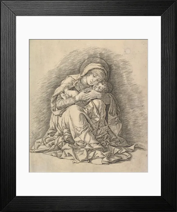Framed Print : The Virgin and Child, ca. 1485-91. Creator: Andrea Mantegna Framed Print : The Virgin and Child, ca. 1485-91. Creator: Andrea Mantegna