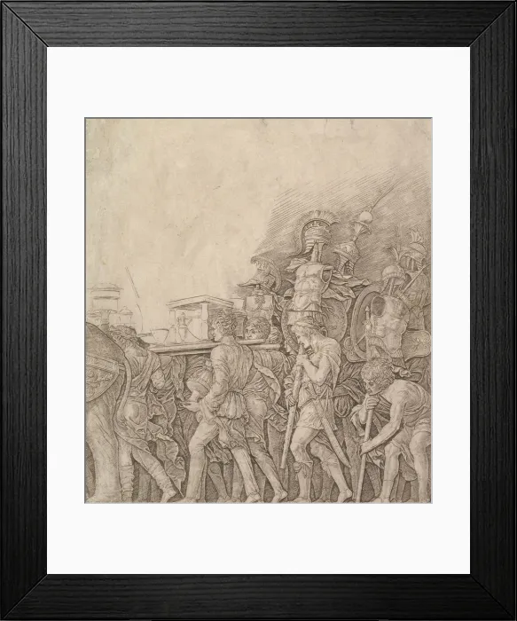 Framed Print : Triumph of Caesar: Soldiers carrying Trophies, ca. 1490. Creator: Unknown Framed Print : Triumph of Caesar: Soldiers carrying Trophies, ca. 1490. Creator: Unknown