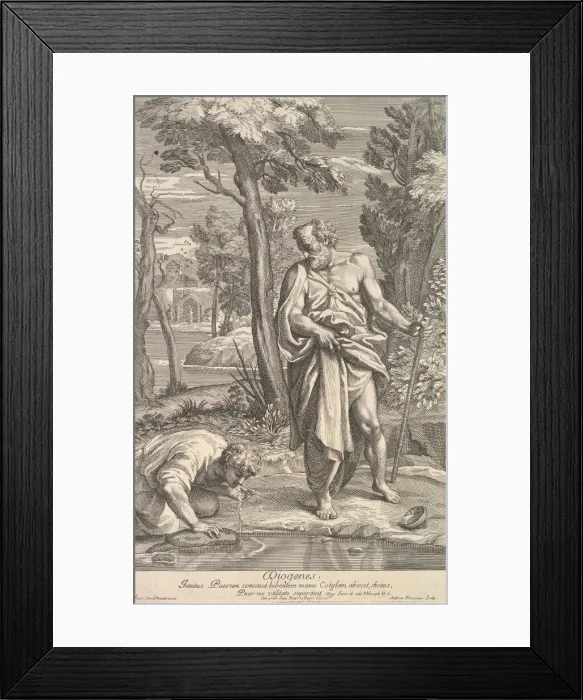 Framed Print : Diogenes, 1685-1734. Creator: Andrea Procaccini Framed Print : Diogenes, 1685-1734. Creator: Andrea Procaccini