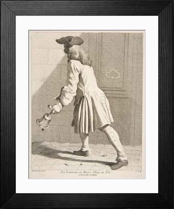 Framed Print : The Lantern in Winter, Water in Summer, 1737. Creator: Caylus, Anne-Claude-Philippe de
