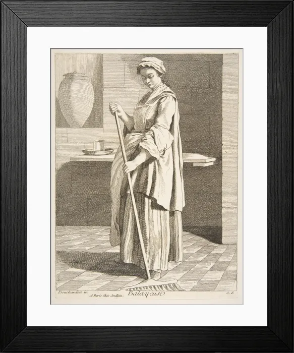 Framed Print : Sweeper, 1746. Creator: Caylus, Anne-Claude-Philippe de Framed Print : Sweeper, 1746. Creator: Caylus, Anne-Claude-Philippe de