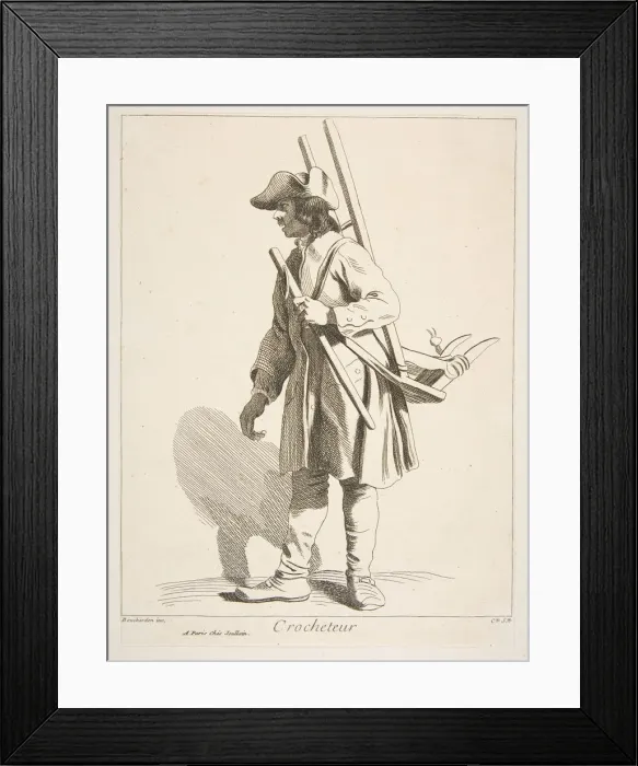 Framed Print : Hardware Peddler, 1746. Creator: Caylus, Anne-Claude-Philippe de Framed Print : Hardware Peddler, 1746. Creator: Caylus, Anne-Claude-Philippe de