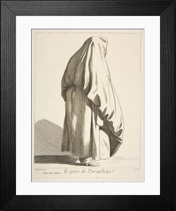 Framed Print : A Sort of Umbrella, 1746. Creator: Caylus, Anne-Claude-Philippe de Framed Print : A Sort of Umbrella, 1746. Creator: Caylus, Anne-Claude-Philippe de