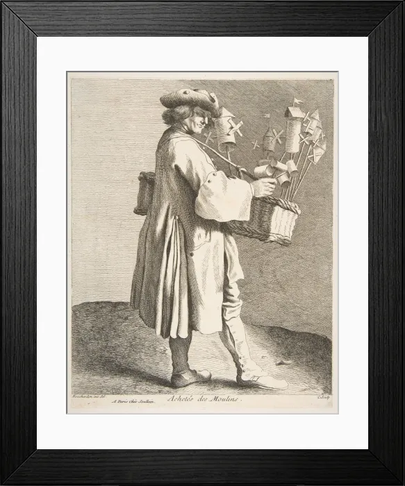 Framed Print : Whirligig Peddler, 1742. Creator: Caylus, Anne-Claude-Philippe de Framed Print : Whirligig Peddler, 1742. Creator: Caylus, Anne-Claude-Philippe de