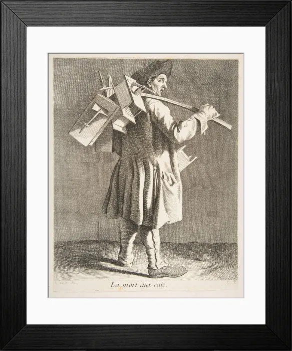 Framed Print : The Rat Catcher, 1746. Creator: Caylus, Anne-Claude-Philippe de Framed Print : The Rat Catcher, 1746. Creator: Caylus, Anne-Claude-Philippe de