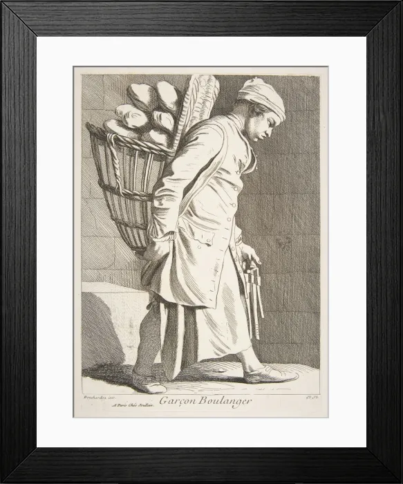 Framed Print : Baker Boy, 1746. Creator: Caylus, Anne-Claude-Philippe de Framed Print : Baker Boy, 1746. Creator: Caylus, Anne-Claude-Philippe de