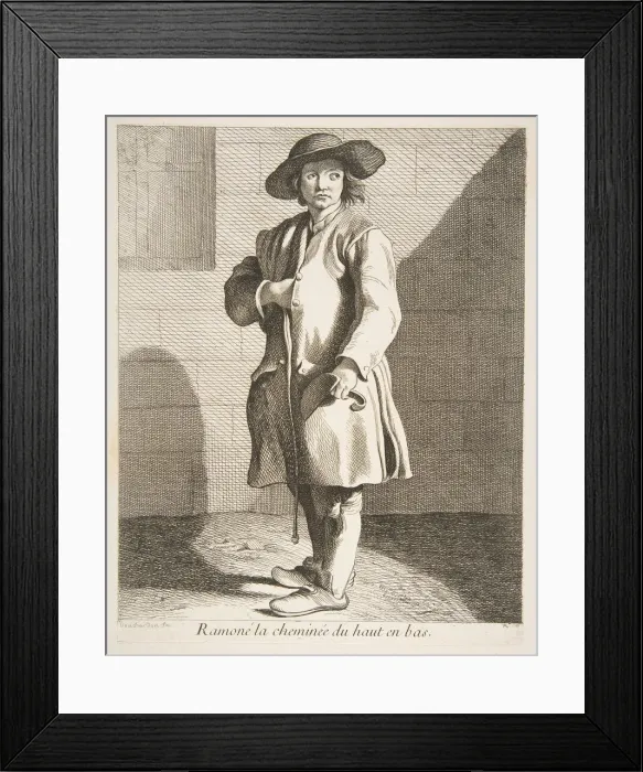 Framed Print : Chimney Sweep, 1737. Creator: Caylus, Anne-Claude-Philippe de Framed Print : Chimney Sweep, 1737. Creator: Caylus, Anne-Claude-Philippe de