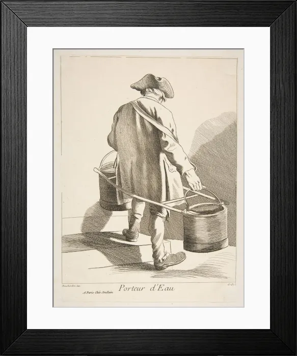 Framed Print : Water Carrier, 1742. Creator: Caylus, Anne-Claude-Philippe de Framed Print : Water Carrier, 1742. Creator: Caylus, Anne-Claude-Philippe de