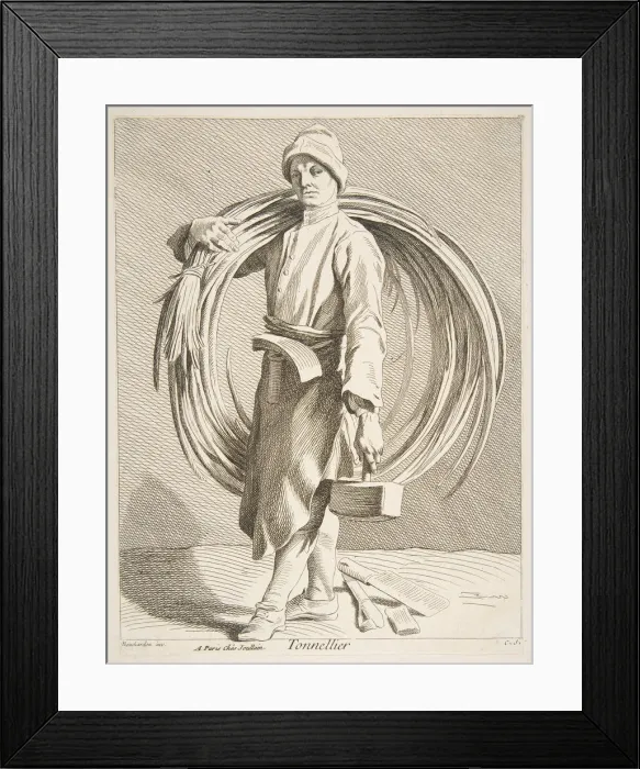 Framed Print : Cooper, 1742. Creator: Caylus, Anne-Claude-Philippe de Framed Print : Cooper, 1742. Creator: Caylus, Anne-Claude-Philippe de