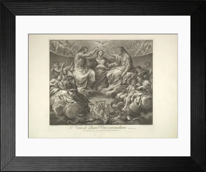 Framed Print : Coronation of the Virgin, 1741. Creator: Unknown Framed Print : Coronation of the Virgin, 1741. Creator: Unknown