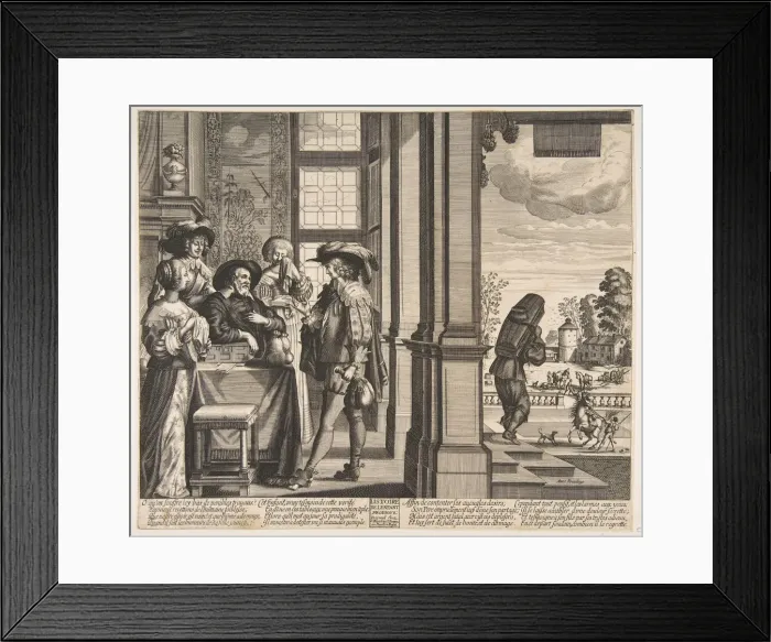 Framed Print : The Prodigal Son Leaves Home, ca. 1636. Creator: Unknown Framed Print : The Prodigal Son Leaves Home, ca. 1636. Creator: Unknown