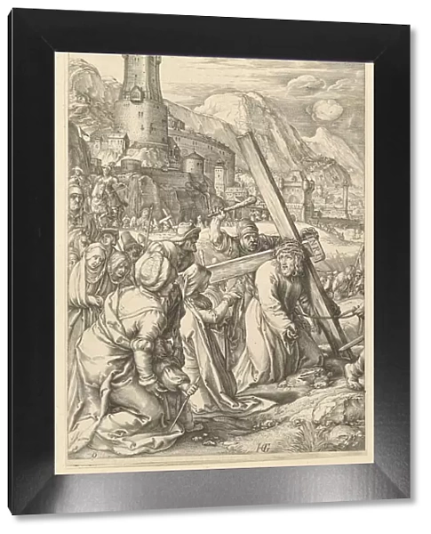 Christ Carrying the Cross, from The Passion of Christ, ca. 1598-1617. Creator: Unknown
