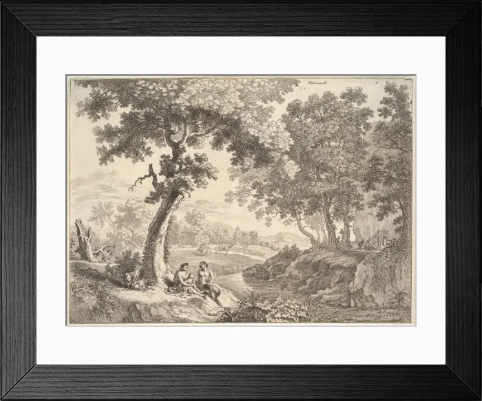 Framed Print : Satyrs in a Landscape. Creator: Unknown Framed Print : Satyrs in a Landscape. Creator: Unknown