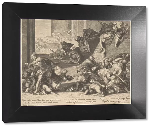 Massacre of the Innocents, reduced and reversed copy after Aegidius Sadeler