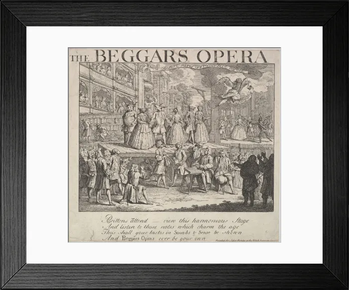 Framed Print : The Beggars Opera, 1728. Creator: Unknown Framed Print : The Beggars Opera, 1728. Creator: Unknown