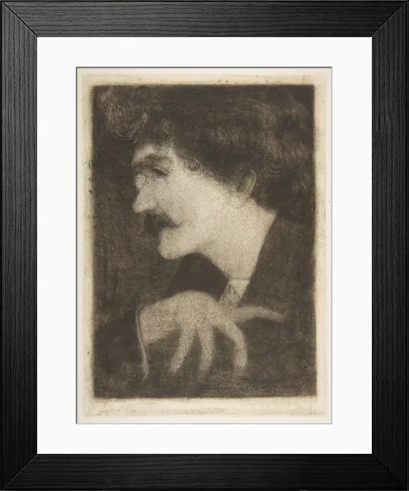 Framed Print : Suggestion by Whistler for his Portrait, 1870s. Creator: Unknown Framed Print : Suggestion by Whistler for his Portrait, 1870s. Creator: Unknown