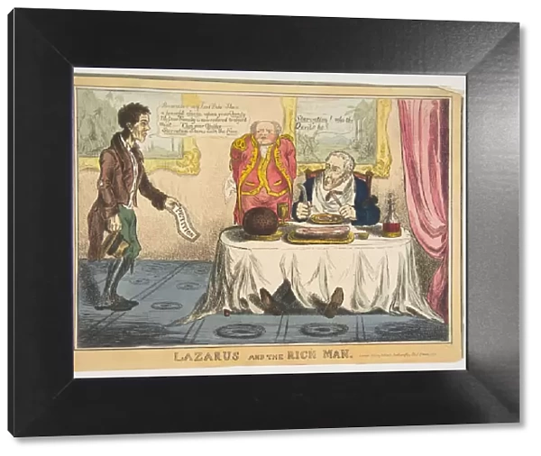 Lazarus and the Rich Man, 1830. Creator: Unknown