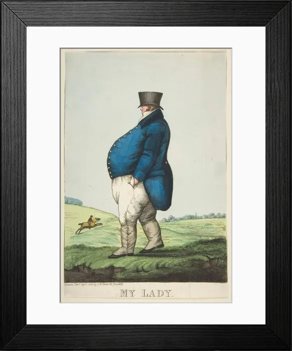 Framed Print : My Lady, September 1, 1821. Creator: Unknown Framed Print : My Lady, September 1, 1821. Creator: Unknown