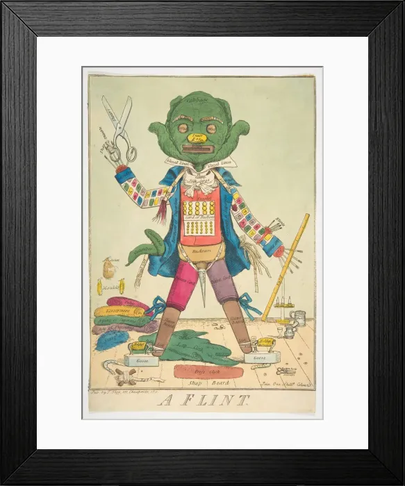 Framed Print : A Flint, 1811. Creator: Unknown Framed Print : A Flint, 1811. Creator: Unknown