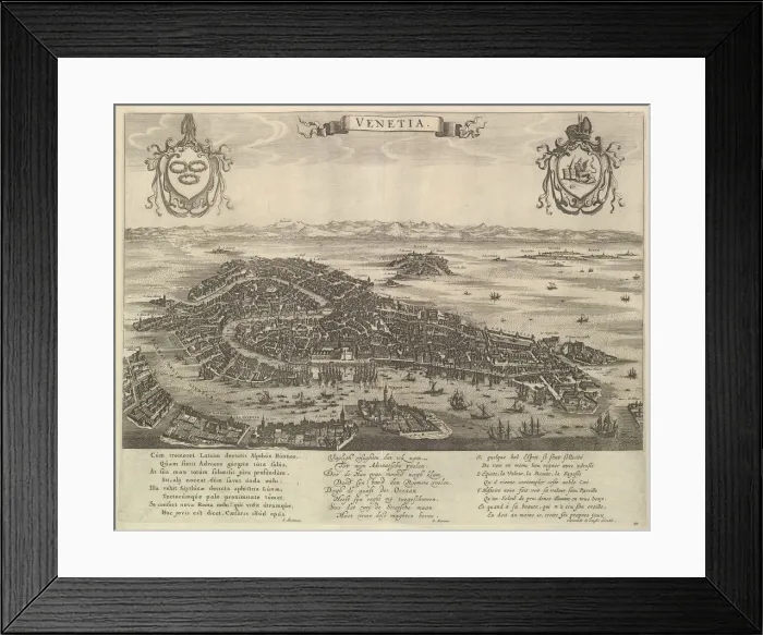 Framed Print : View of Venice, mid-17th century. Creator: Unknown Framed Print : View of Venice, mid-17th century. Creator: Unknown