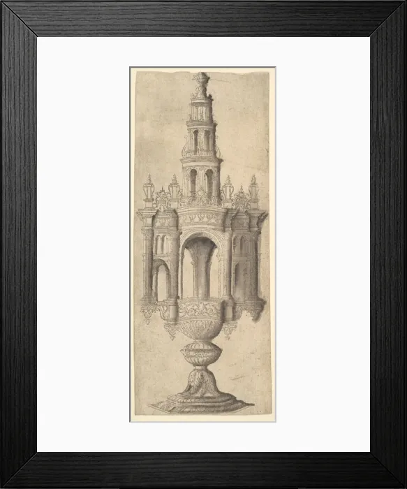 Framed Print : An Architectural Monstrance, ca. 1530-40. Creator: Unknown Framed Print : An Architectural Monstrance, ca. 1530-40. Creator: Unknown