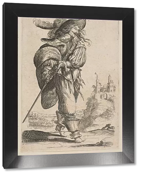 Gentleman Holding a Sword, 1629. Creator: Unknown