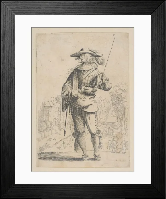 Framed Print : A Man Holding a Crop, 1629. Creator: Unknown Framed Print : A Man Holding a Crop, 1629. Creator: Unknown