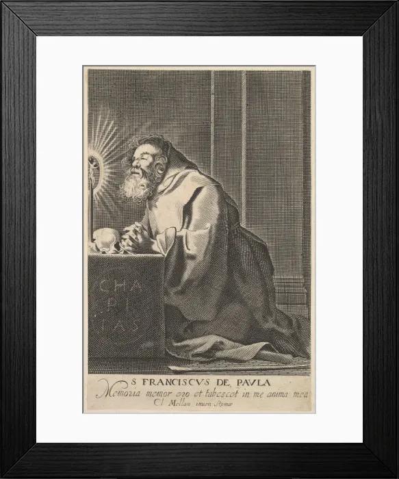 Framed Print : St. Francis de Paul, after 1627. Creator: Unknown Framed Print : St. Francis de Paul, after 1627. Creator: Unknown