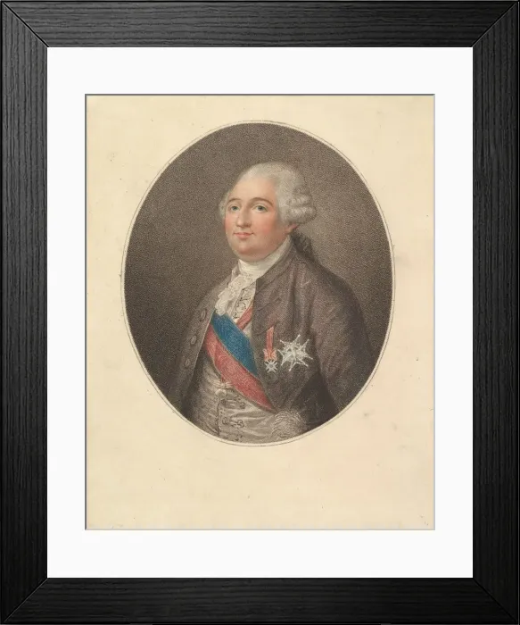 Framed Print : Portrait of Louis XVI, late 18th century. Creator: Unknown Framed Print : Portrait of Louis XVI, late 18th century. Creator: Unknown