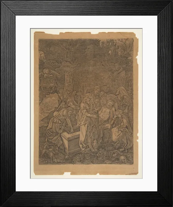 Framed Print : Entombment, 19th century. Creator: Unknown Framed Print : Entombment, 19th century. Creator: Unknown