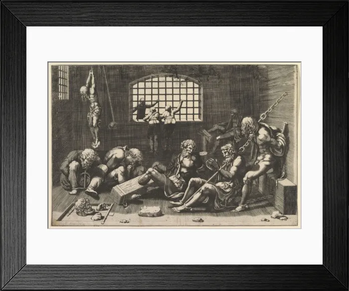 Framed Print : The Prison, 1550-1600. Creator: Unknown Framed Print : The Prison, 1550-1600. Creator: Unknown